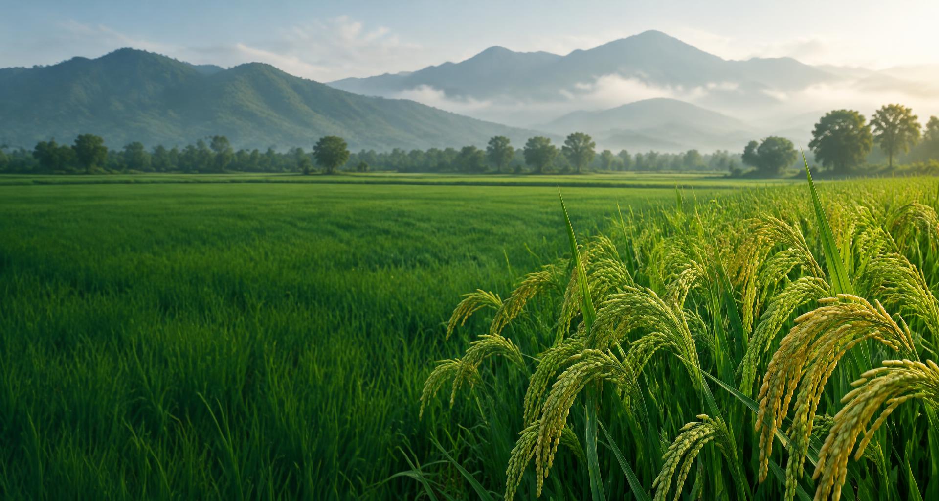 Rice fields illustrating Pakistan’s agricultural sourcing origins